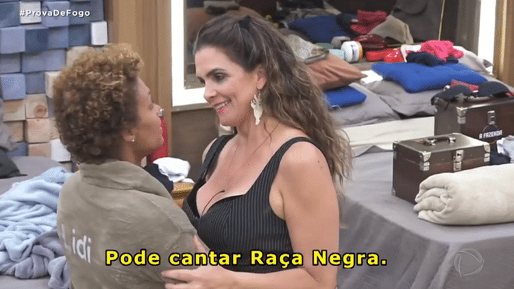 A Fazenda 2020: Lidi Lisboa e Luiza Ambiel se acertaram após polêmica sobre Raça Negra - Reprodução/Playplus - Reprodução/Playplus