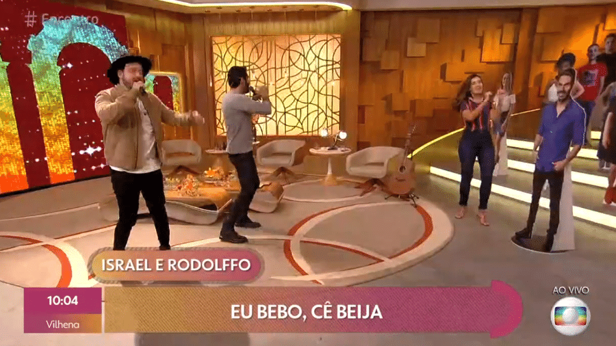 Israel & Rodolffo cantaram "Batom de Cereja" no "Encontro com Fátima Bernardes" - Reprodução / TV Globo