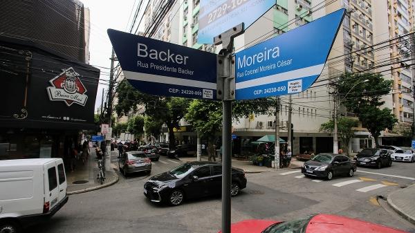 A rua Coronel Moreira César, hoje Rua Ator Paulo Gustavo, fica em Icaraí, Niterói