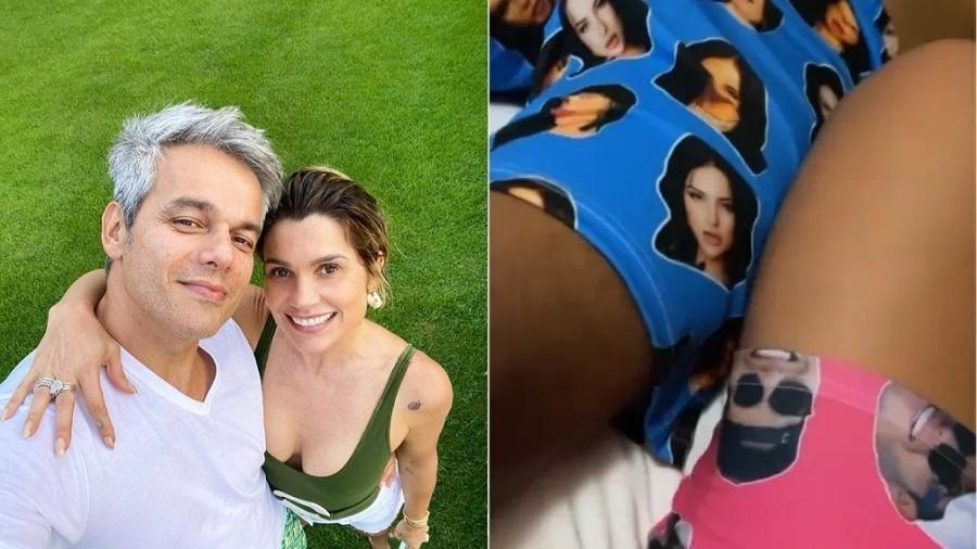 Otaviano Costa quer shorts com o rosto de Flávia Alessandra - Reprodução/Instagram