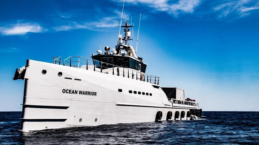 Ocean Warrior: navio poderá ser visitado pela primeira no Brasil, no Rio de Janeiro - Jake Parker/Divulgação