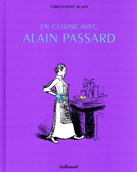 Capa do livro francês "En Cuisine Avec Alain Passard" com relato dos três anos que o quadrinista Christophe Blain passou acompanhando os trabalhos do chef Alain Passard, dono do restaurante L'Arpège em Paris - Reprodução