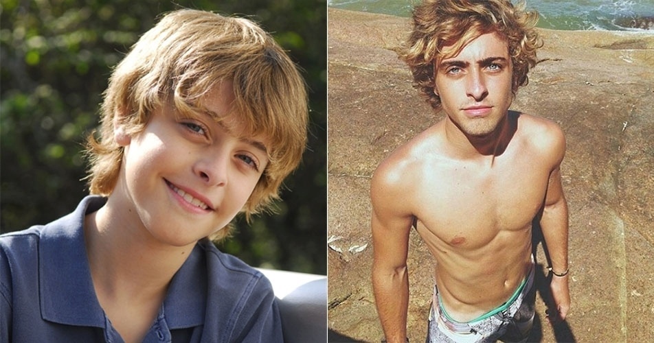 Eike Duarte, que fez "Negócio da China" (2008), gosta de postar fotos sem camisa em suas redes sociais.Atualmente com 19 anos, o ator começou a carreira aos seis dançando nos clipes do DVD "Xuxa só para Baixinhos" - Divulgação/Globo/Reprodução/Instagram