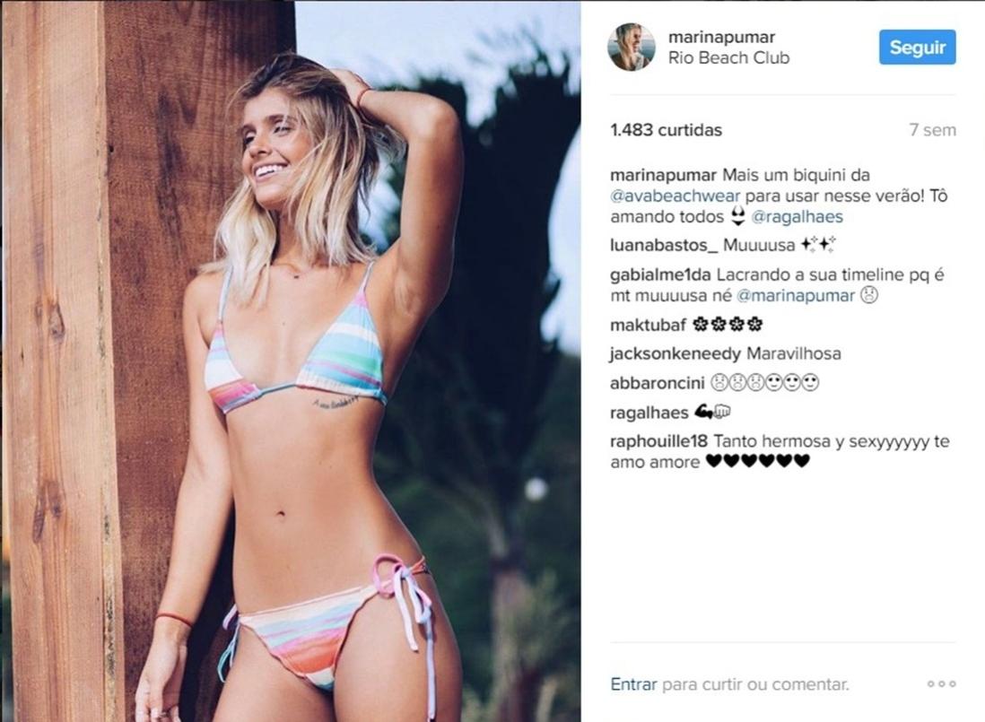 Carioca, Marina Pumar trabalha como modelo - Reprodução/Instagram/marinapumar