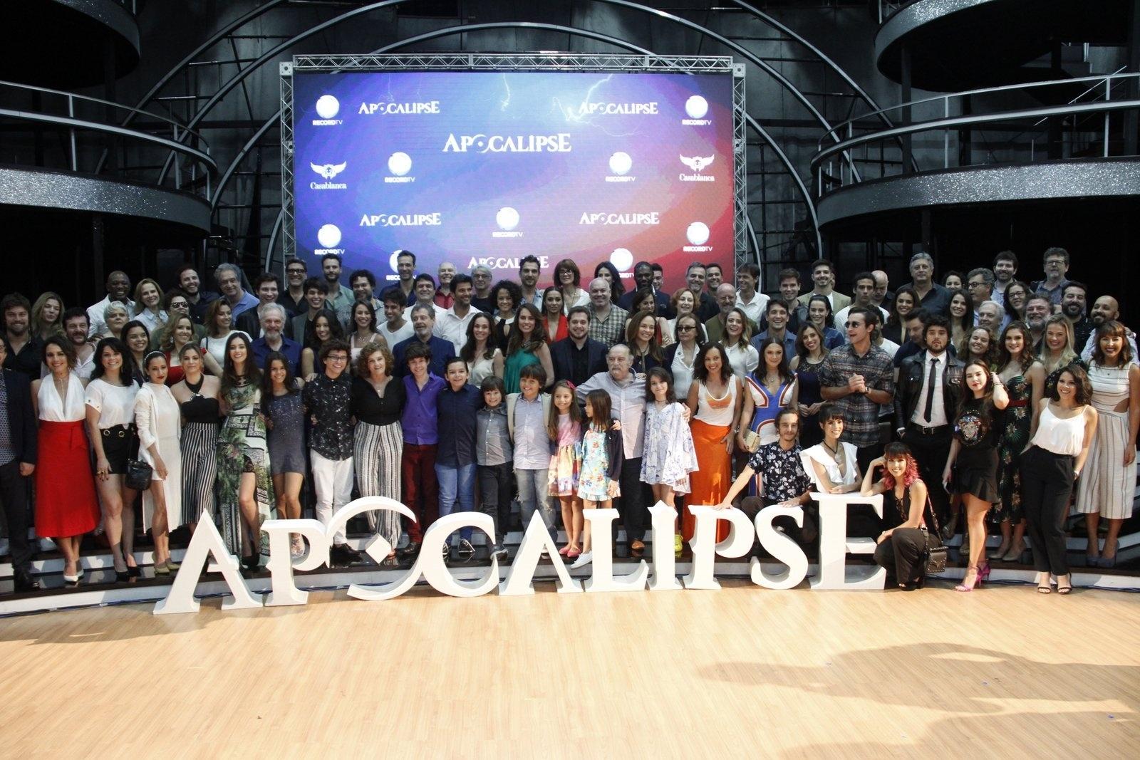 Elenco participa da coletiva de lançamento de "Apocalipse", nova novela da Record - Marcos Ferreira/Brazil News