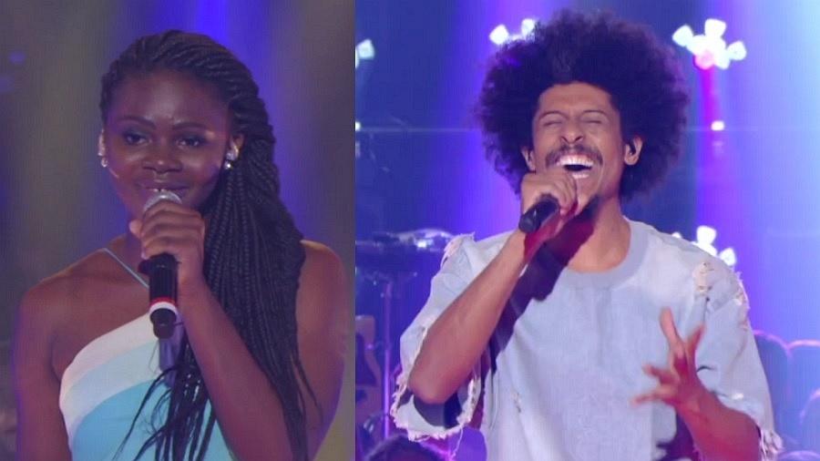 Isabel Antonio e Alexandre Massau, eliminados no "The Voice Brasil" nesta terça (5) - Reprodução