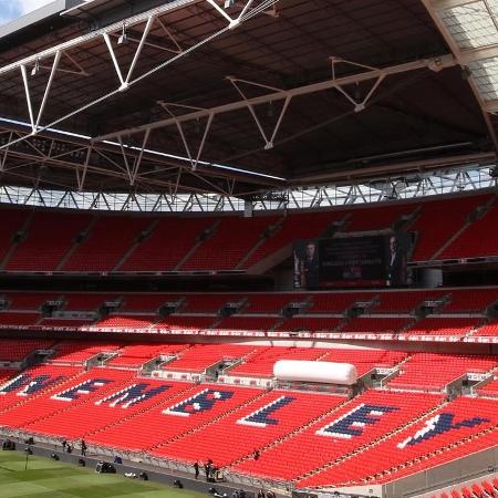 Estádio de Wembley, na Inglaterra
