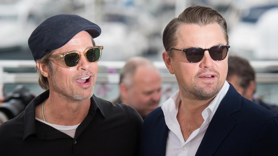 Brad Pitt e Leonardo DiCaprio no tapete vermelho do Festival de Cannes - Samir Hussein/WireImage