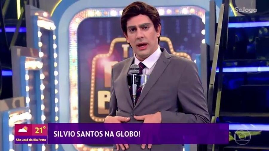 Marcelo Adnet imita Silvio Santos no Se Joga - Reprodução/TV Globo