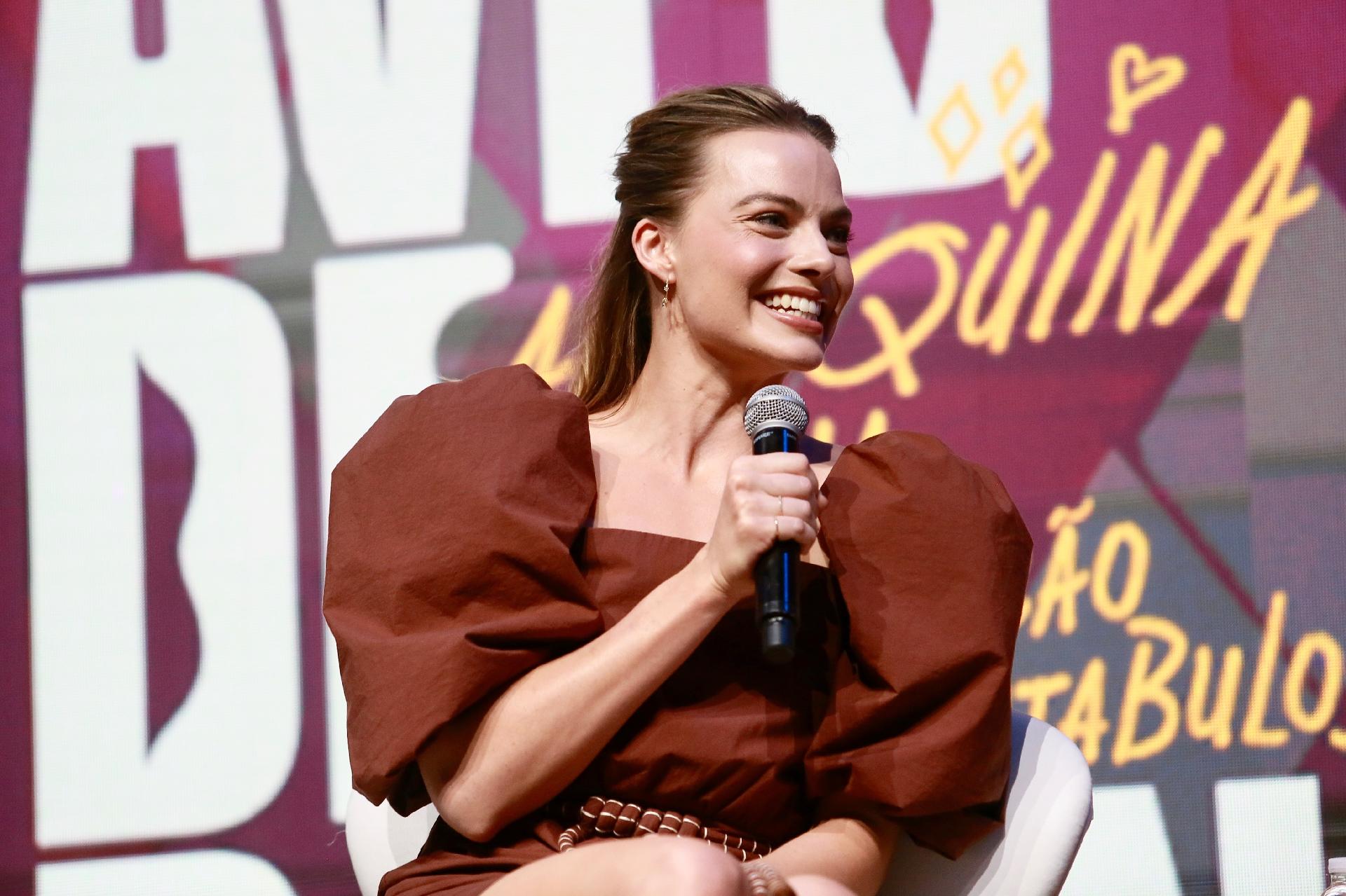 Margot Robbie no painel de Aves de Rapina, da Warner, na CCXP 2019 - Iwi Onodera/UOL