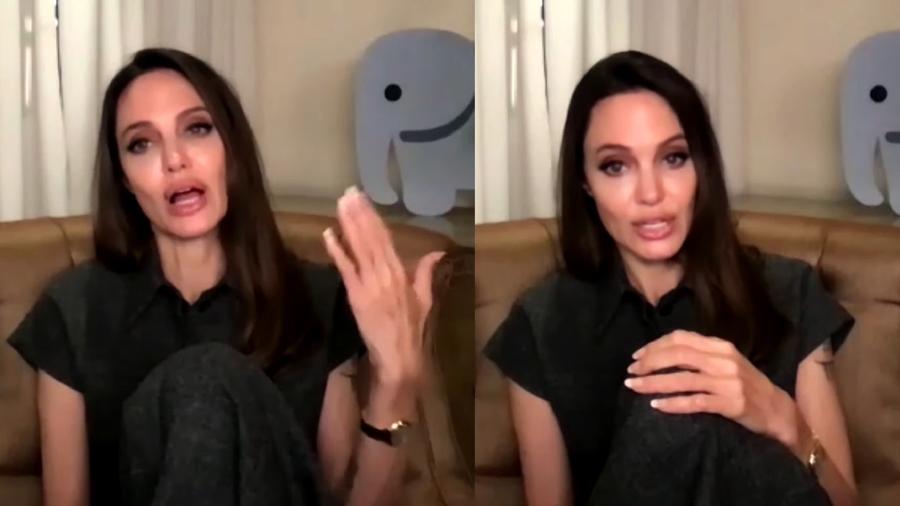 Angelina Jolie explicou por que vê com preocupação a queda de denúncias de casos de violência contra crianças e adolescentes - Reprodução/YouTube