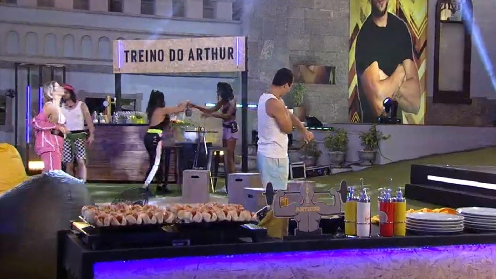 BBB 21: Começa festa do líder Arthur - Reprodução/Globoplay