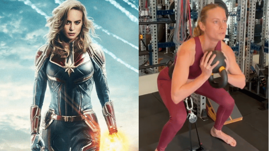 Brie Larson mostrou o treino pesado para "The Marvels" - Reprodução/Marvel Studios/Instagram