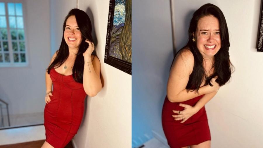 Mariana Bridi aparece com vestido vermelho para mostrar corpo após operações - Reprodução/Instagram
