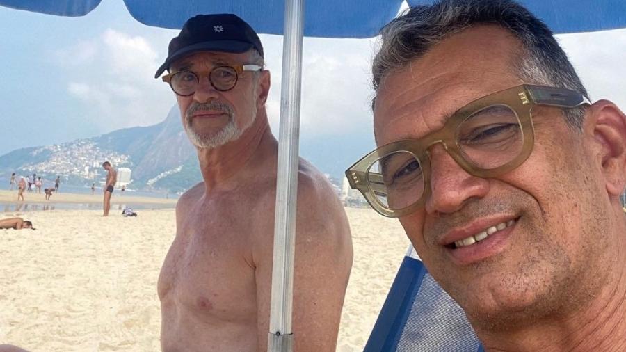 Marcos Caruso e o marido Marcos Paiva estão juntos desde 2018 - Reprodução/Instagram
