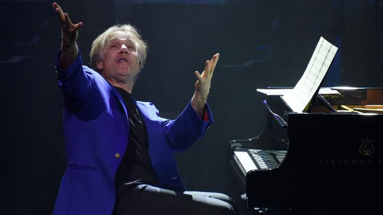 O pianista Richard Clayderman, durante show na China