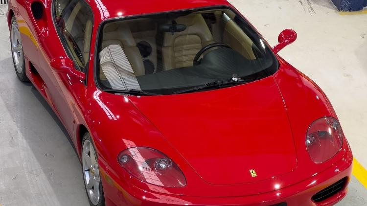 Ferrari 360 Modena 2003 após restauração na oficina Kalu Imports, que acaba de ser concluída