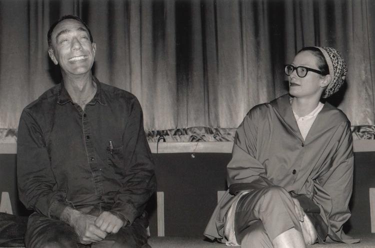 Tilda Swinton e o amigo Derek Jarman