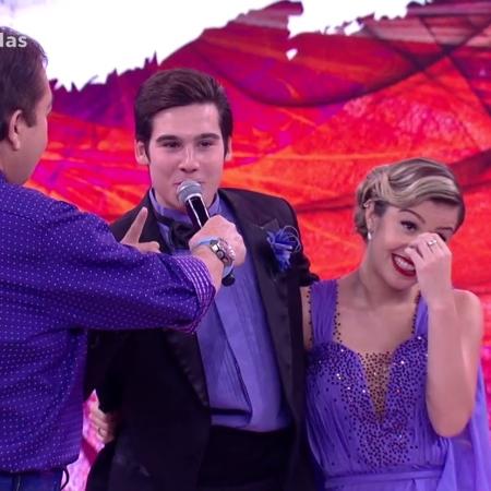 Nicolas Prattes explica beijão em Mayara Araújo, sua professora na "Dança dos Famosos" - Reprodução/TV Globo - Reprodução/TV Globo