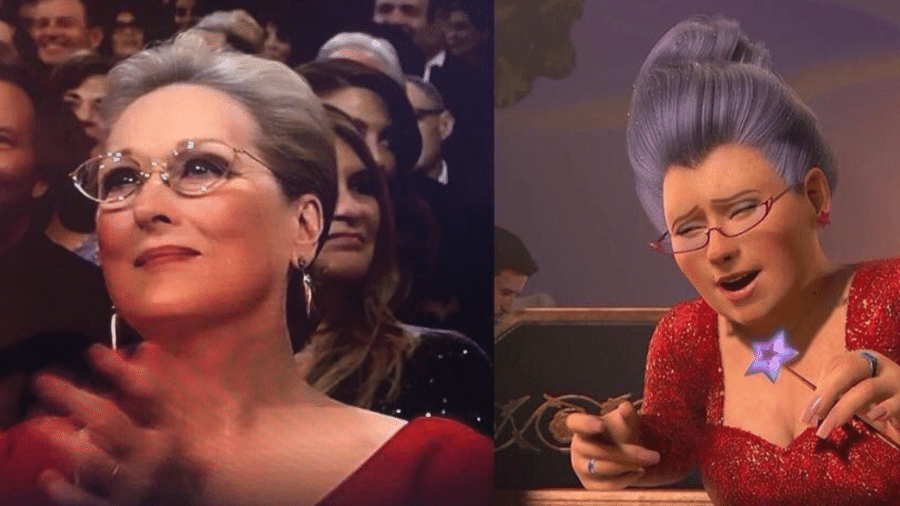 Meryl Streep estava parecidíssima com a mãe do Encantado de "Shrek", diz a internet - Reprodução