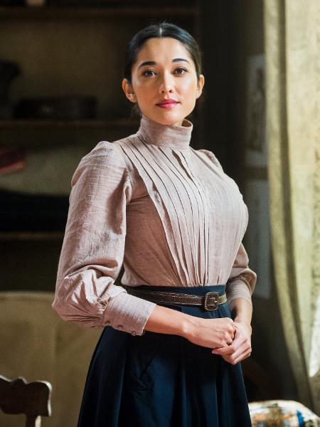 Jacqueline Sato como a Mariko, de "Orgulho e Paixćo" - Raquel Cunha / TV Globo - Raquel Cunha / TV Globo