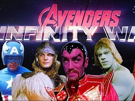 Cena do mashup do trailer de "Guerra Infinita" com cenas vintages - Divulgação