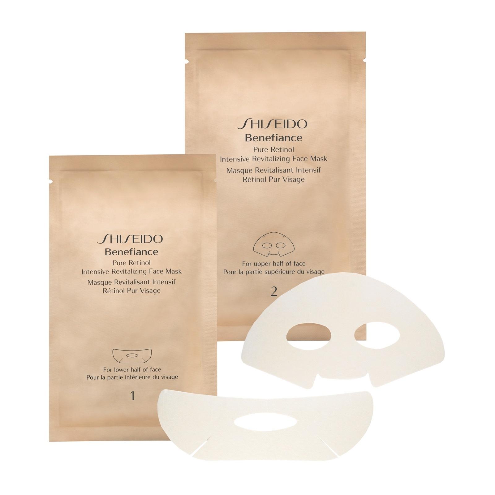 Pure Retinol Intensive Revitalizing Face Mask, Shiseido Benefiance: kit com 4 máscaras  para peles maduras, para combater rugas e recuperar a firmeza da pele. R$389 - www.shiseido.com.br - Divulgação