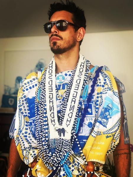 O ator João Vicente de Castro participou do trio Filhos de Gandhy, em Salvador - Reprodução/Instagram