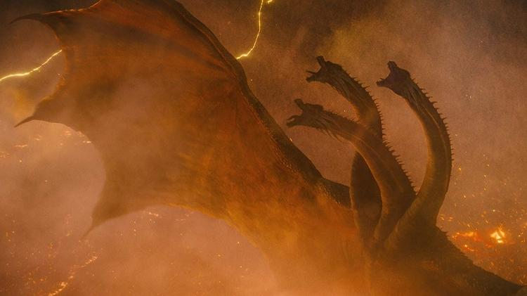 King Ghidorah no filme "Godzilla II - Rei dos Monstros" - Divulgação - Divulgação