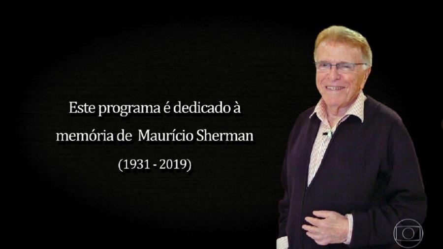 Zorra presta homenagem a Maurício Sherman - Reprodução/TV Globo