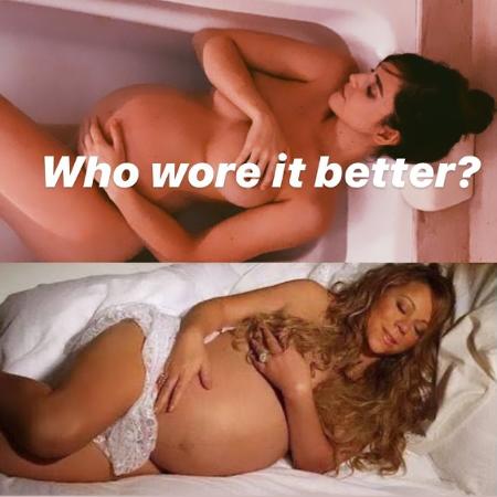 Titi Müller imita pose de Mariah Carey durante a gravidez - Reprodução/Instagram