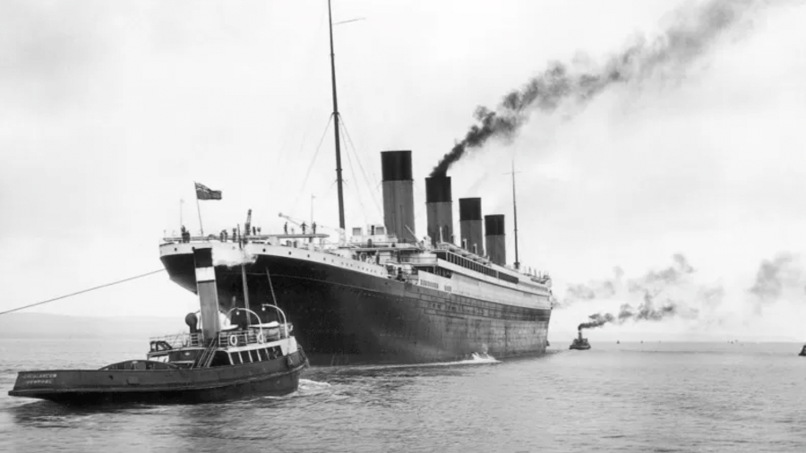 Primeiras saídas do RMS Titanic após deixar estaleiro - Getty Images