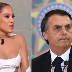 Anitta (Reprodução/Quotidien) e Bolsonaro (Evaristo Sa/AFP)