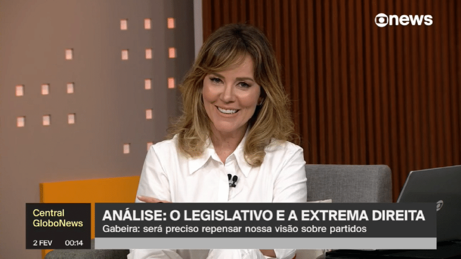 Natuza Nery apresenta  o Central GloboNews - Reprodução/GloboNews