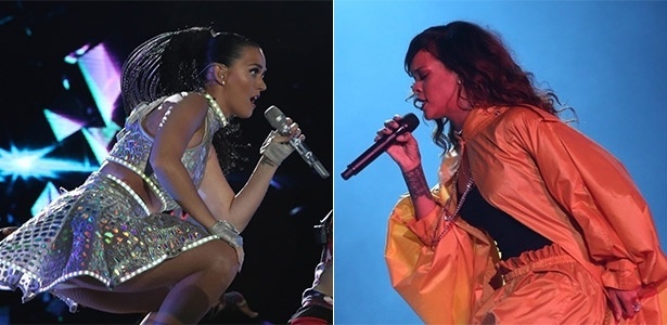Katy Perry ou Rihanna, quem fez o melhor show no Rock in Rio 2015? - Montagem/Marco Antonio Teixeira/UOL
