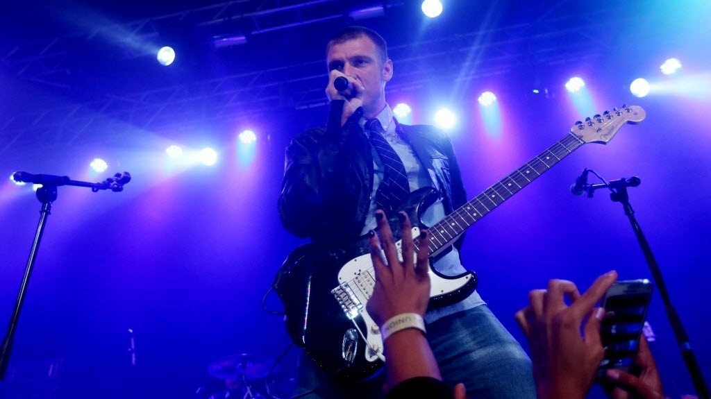 10.jul.2016 - Integrante dos Backstreet Boys, Nick Carter se apresenta no Via Marquês, em São Paulo. Show faz parte da sua turnê solo "All American" - Ricardo Matsukawa/UOL