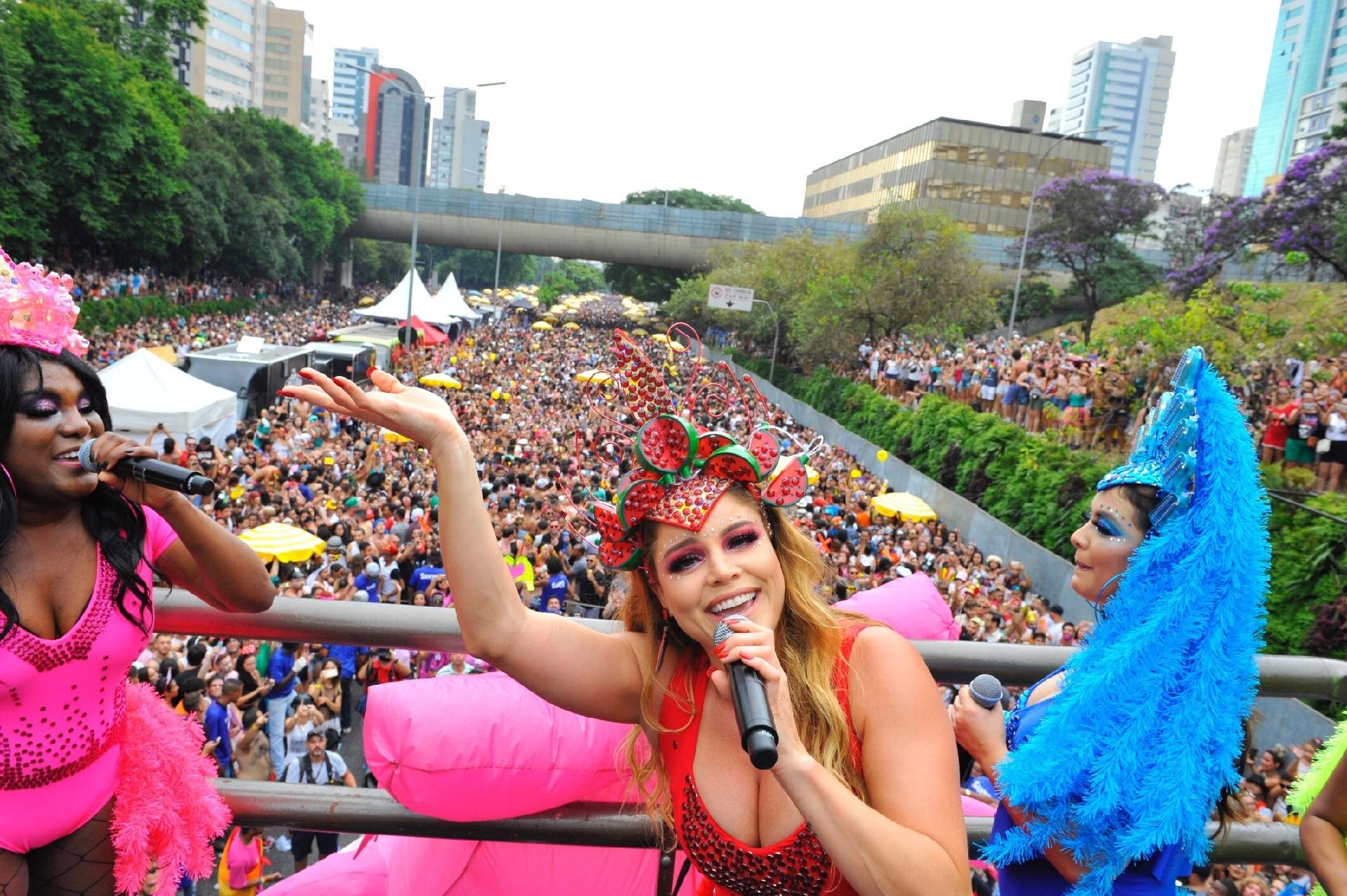 Lotado, bloco Chá do Rouge arrebata fãs e foliões em São Paulo - Samuel Chaves/Brazil News