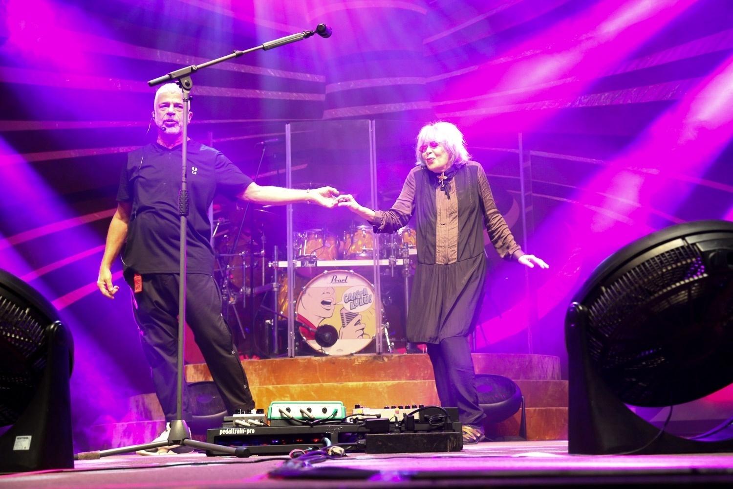 Lulu Santos e Rita Lee no show em São Paulo: o cantor lançou no ano passado "Baby baby", seu mais recente álbum, em que regrava grandes sucessos da roqueira - Marcos Ribas / Ag. News