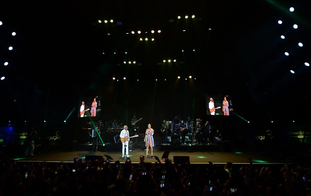 Ivete Sangalo e Gilberto Gil em inauguração de novo espaço no Allianz Parque, em São Paulo - Francisco Cepeda/AgNews