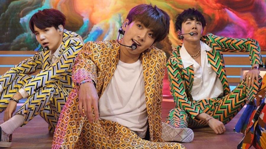 Integrantes do BTS se apresentam no "Good Morning America", do canal ABC - Instagram/Reprodução