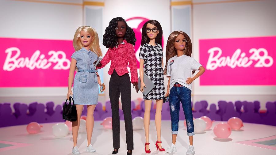 A nova linha da Barbie, com uma candidata negra à presidência - Reprodução