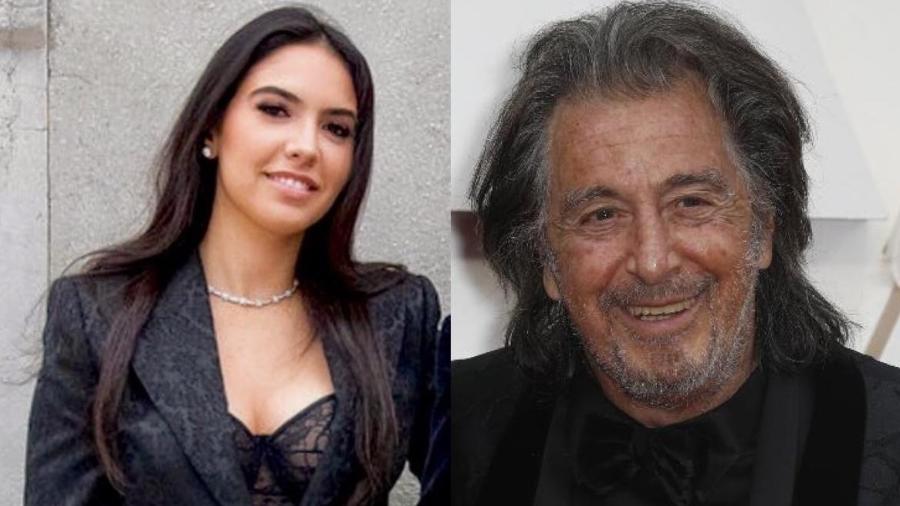Al Pacino tem 83 anos e a namorada Noor Alfallah, 29 anos - Reprodução/Instagram/REUTERS/Eric Gaillard