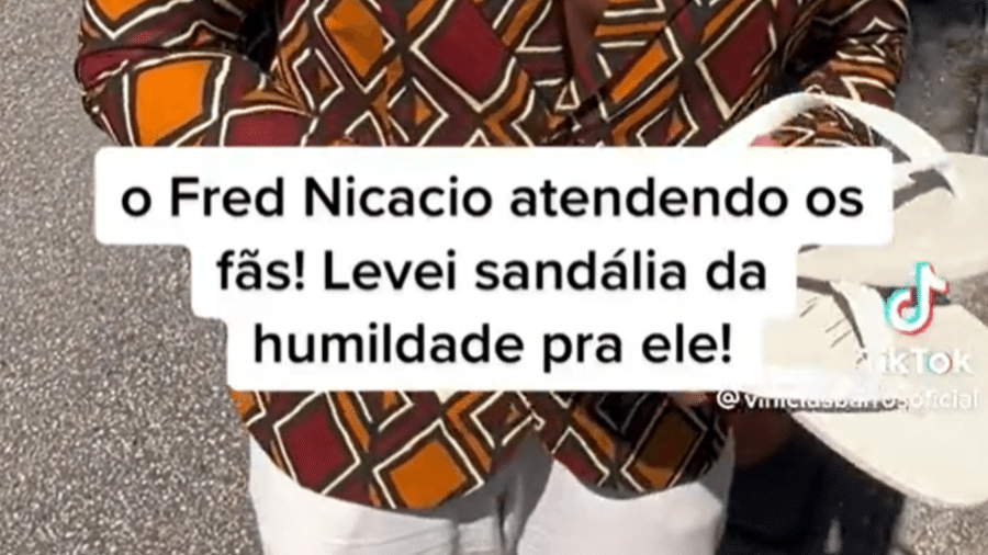 BBB 23: Fred Nicácio recebe "sandália da humildade" - Reprodução/Twitter