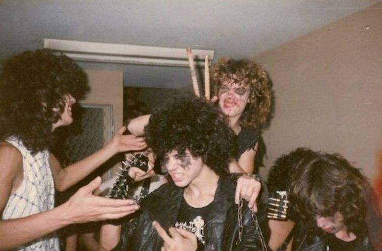 Os jovens integrantes do Sepultura quando lançavam álbuns pela Cogumelo, entre 1985 e 1987