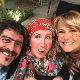 21.jun.2015 - Junno Andrade, Dona Alda e Xuxa na festa junina da família: "Arraiá dos Menega", explica Xuxa - Reprodução/Facebook/Xuxa