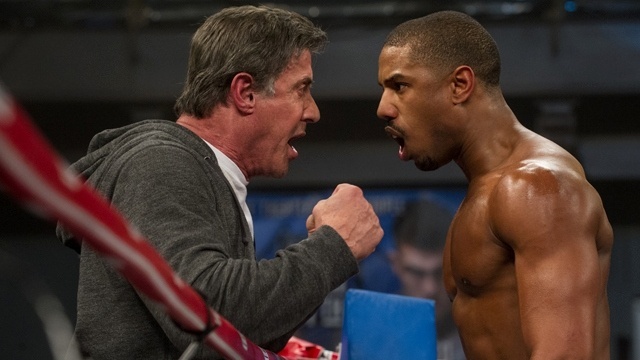 Sylvester Stallone e Michael B. Jordan em cena de "Creed" - Divulgação/Warner Bros.