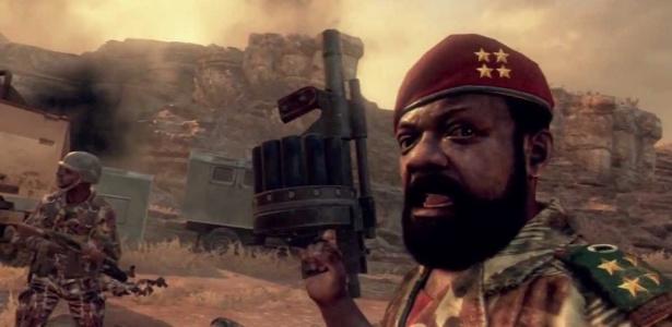 Representação de Jonas Savimbi no jogo "Call of Duty: Black Ops II" - Divulgação