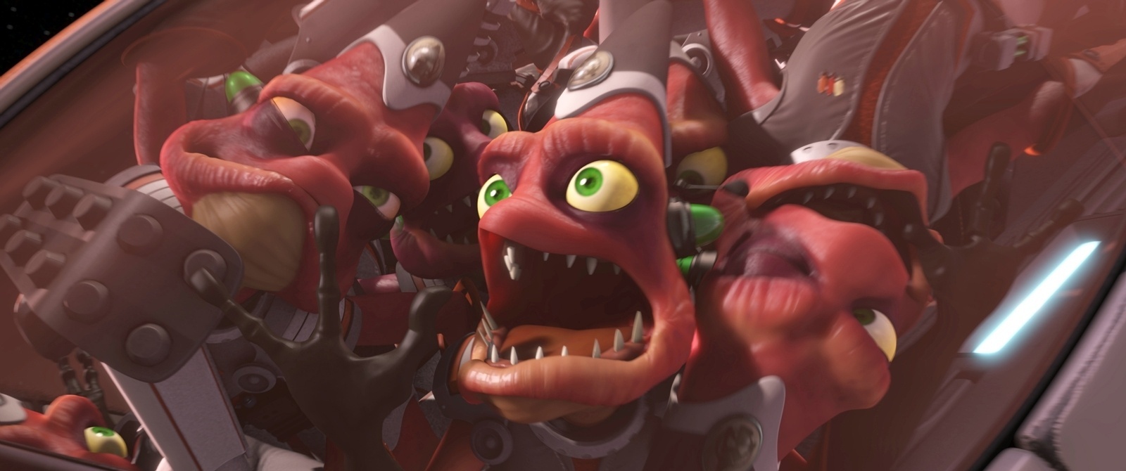 Cena do filme "Heróis da Galáxia: Ratchet e Clank" - Divulgação