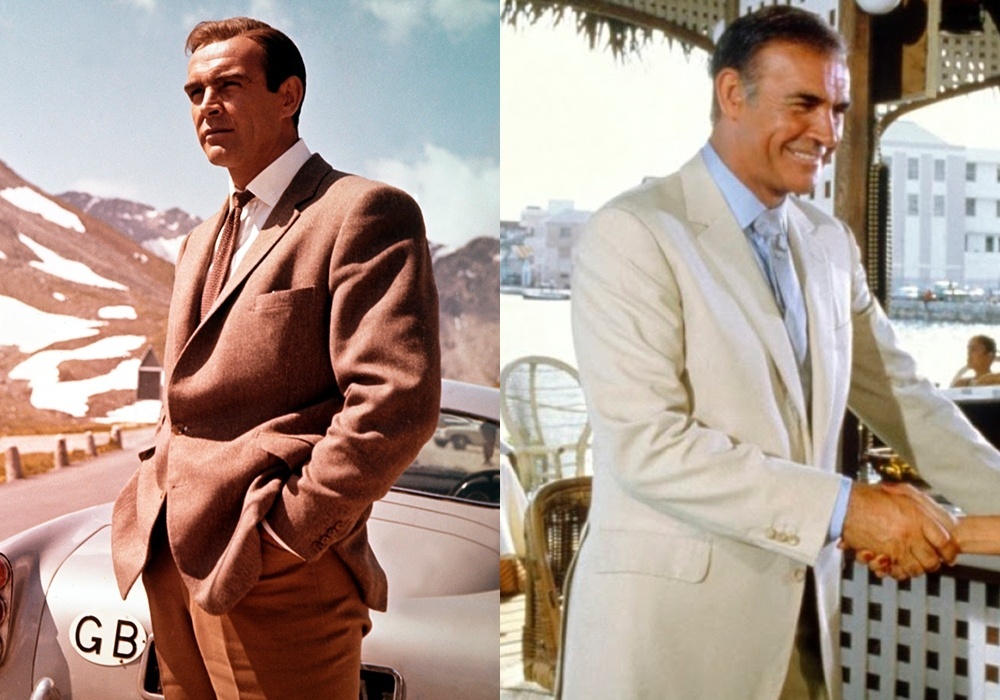 Cena dos filmes "007 Contra o Satânico Dr. No" de Terence Young e "007 - Nunca Mais Outra Vez" (1983) de Irvin Kershner - Montagem/Reprodução