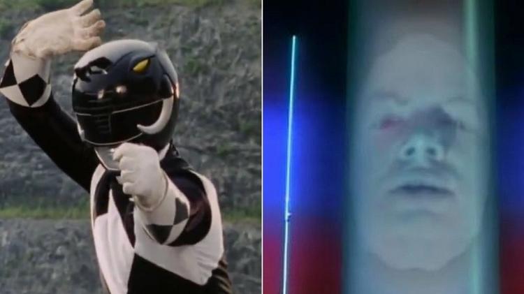 Montagem com Zack, o Ranger preto (Walter E. Jones), e Zordon (David Fielding) em "Power Rangers" - Montagem/Reprodução - Montagem/Reprodução